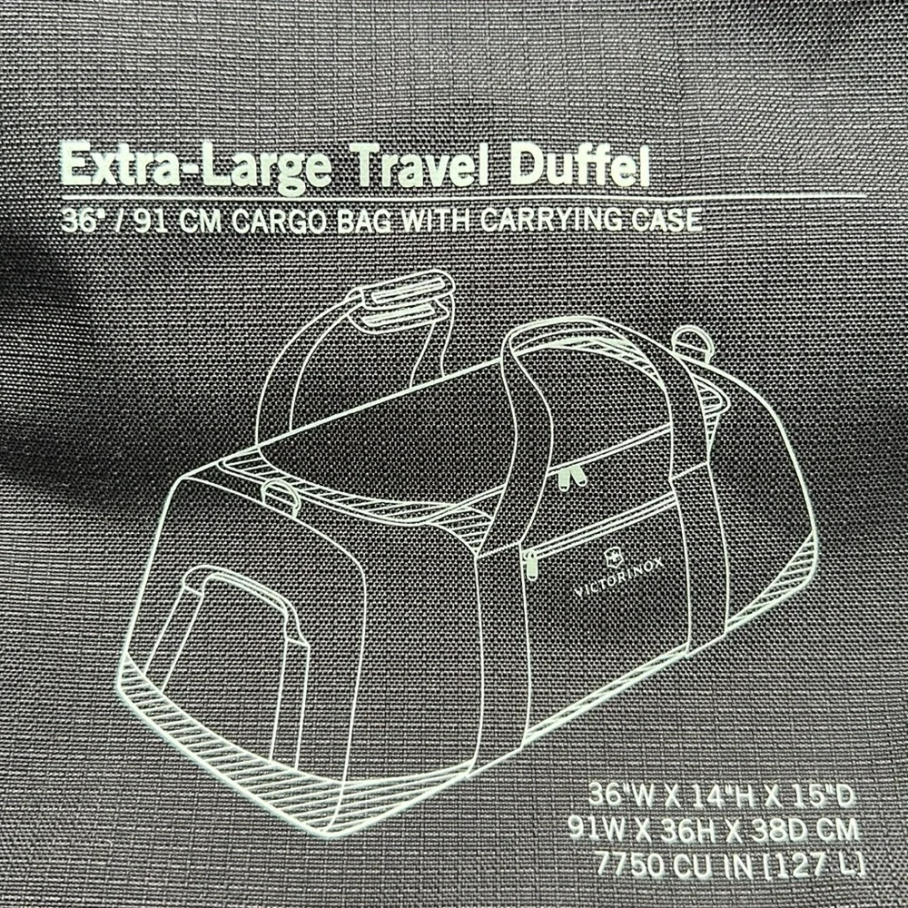 Victorinox Extra-Large 36” Travel Duffel Bag / Noir 31 1756 01